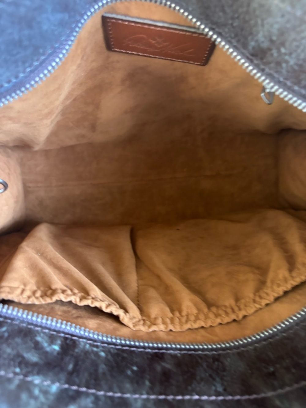 🤎🤎PATRICIA NASH TURQUOISE & BROWN TOOLED LEATHER TOTE BAG!🤎🤎 - Picture 8 of 8